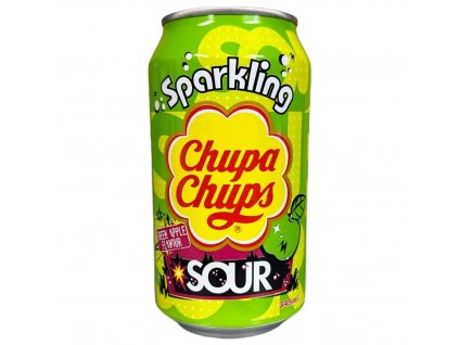 Chupa Chups Sparkling Sour Green Apple 345ml