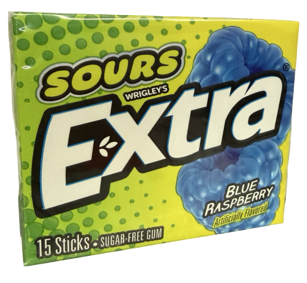 Wrigley's Extra Sours Blue Raspberry 40,5g
