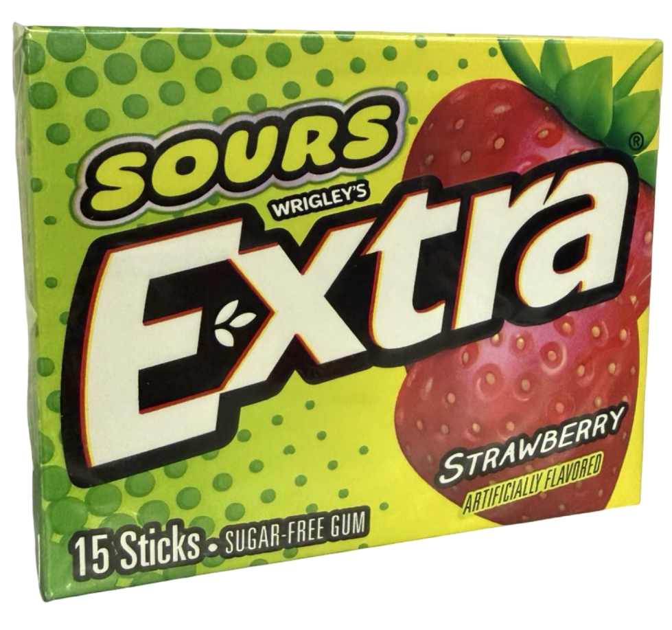 Wrigley's Extra Sours Strawberry 40,5g