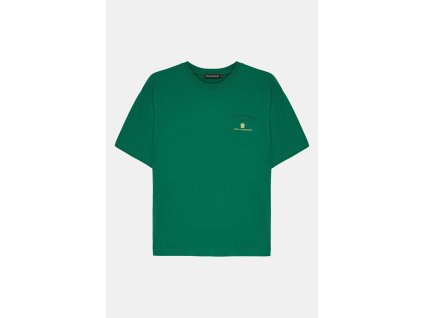 Soon to be announced Relax mold green crew neck printed tričko