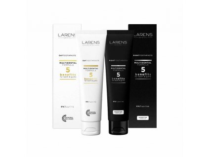 larens dental day & night toothpastes set