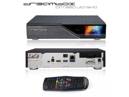 Dreambox DM 920 UHD (1x dual DVB-S2) + Konfigurace linuxového přijímače ZDARMA !