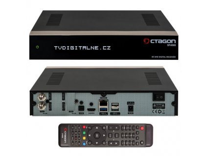 Octagon SF4008 UHD 4K (2x DVB-S2X + 1x DVB-C/T2)  + Konfigurace linuxového přijímače ZDARMA !