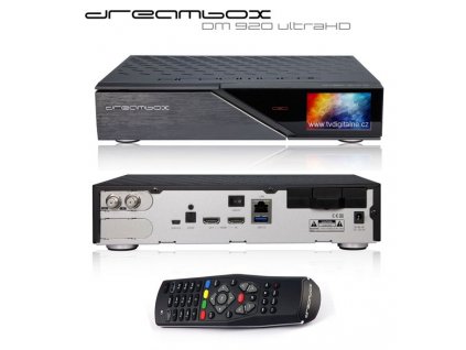 Dreambox DM 920 UHD (2x DVB-S2X FBC MultiStream)  + Konfigurace linuxového přijímače ZDARMA !