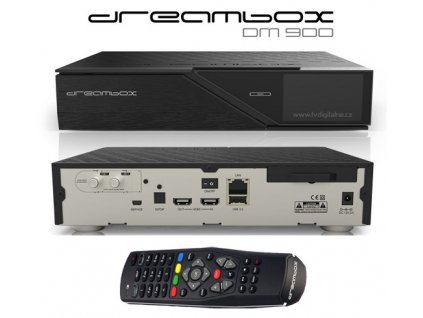 Dreambox DM 900 UltraHD (1x dual DVB-S2)  + Konfigurace linuxového přijímače ZDARMA !