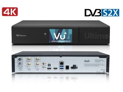 Vu+ ULTIMO 4K (2x dual DVB-S2X FBC + 1x dual DVB-T2 MTSIF) + Konfigurace linuxového přijímače ZDARMA !