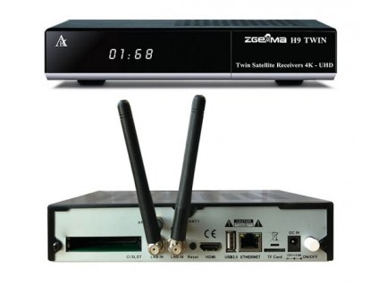 Zgemma H9 Combo (1xDVB-S2X, 1x DVB-T2/C)  + Konfigurace linuxového přijímače ZDARMA !