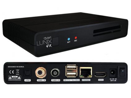 Qviart LUNIX 4K Combo (DVB-S2X + DVB-T2/C)  + Konfigurace linuxového přijímače ZDARMA !