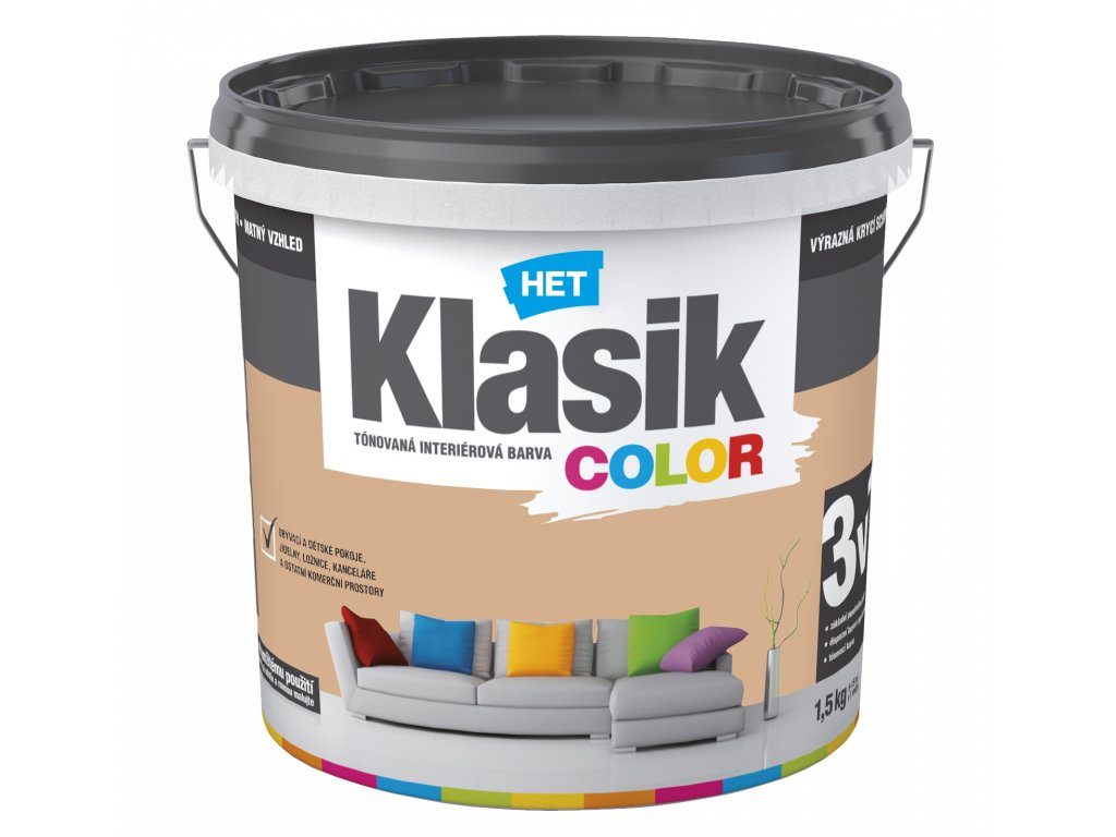 HET Klasik color 0267 - hnědý karamelový