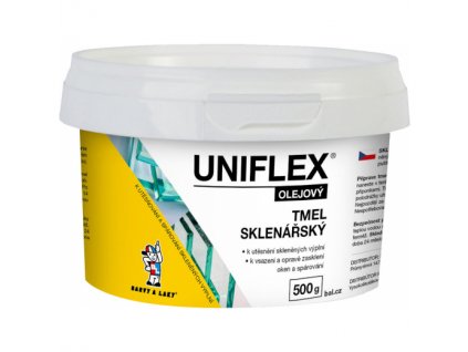 Uniflex sklenářský tmel, přetíratelný, 500 g