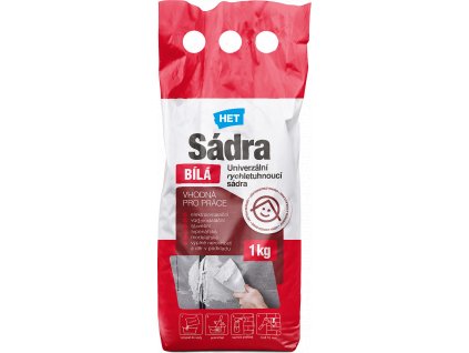 Sádra bílá HET 1 kg