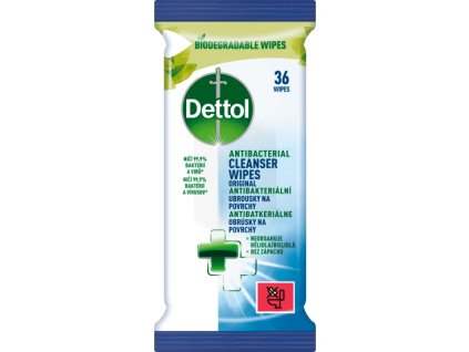 Dettol dezinfekční ubrousky na povrchy, 36 ks