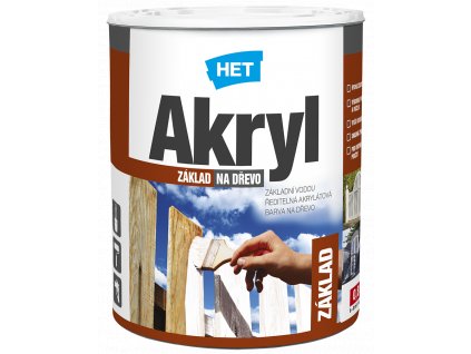 HET Akryl MAT-0100-bílá 0,7 KG základ na dřevo