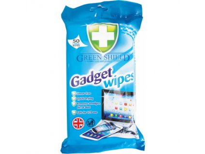 Green Shield Gadget Wipes na obrazovky laptopy telefony vlhčené