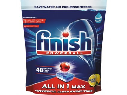 Finish All in 1 Max tablety do myčky nádobí Lemon Sparkle 48 ks