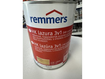 Remmers HK Lasur 3v1 2,5 l bezbarvá - obal II. jakost