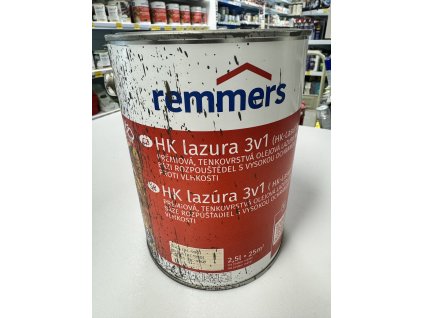 Remmers HK Lasur 3v1 2,5 l bílá - obal II. jakost