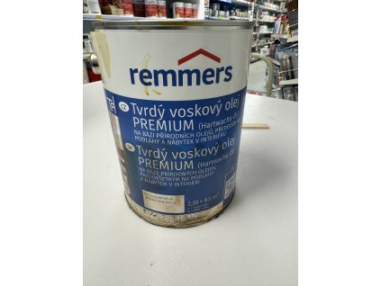 Remmers premium Tvrdý voskový olej 2,5 l intenzivní bílý - obal II. jakost