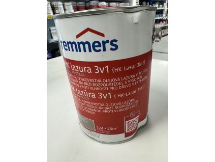 Remmers HK Lasur 3v1 2,5 l stříbřitě šedá - obal II. jakost