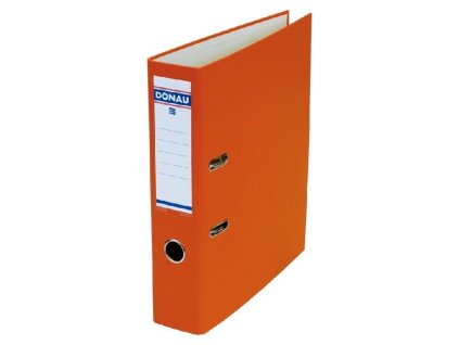 Pákový pořadač DONAU poloplastový 7,5 cm oranžový