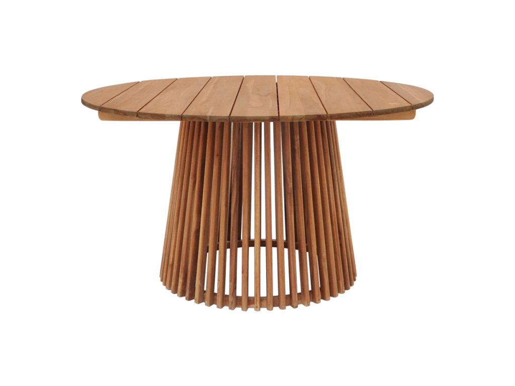 Kulatý zahradní stůl, dřevěný, ø120 cm, Lorca