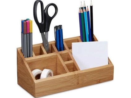 Bambusový organizér s 10 přihrádkami, 23 x 9 x 9,5 cm, Tidy Smart