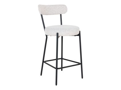 Barová židle bílé bouclé, 90 cm, Badalona