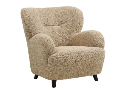19611 19611 19611 kreslo svetle hnede z textilie boucle lunaro