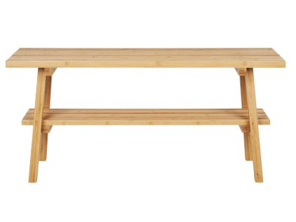 Bambusová lavice, přírodní, 70x28x45 cm, Ember