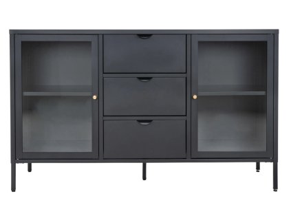 19749 2 19749 2 19749 2 komoda kovova cerna 140x40x85 cm dalby