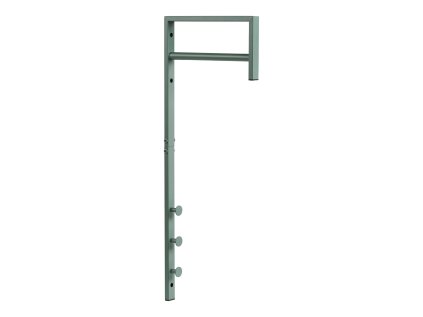 Kovový nástěnný věšák, zelený/bílý/černý, 82 cm, Trento (Barva zelená)