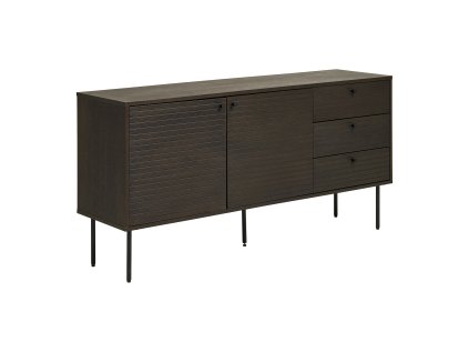 19977 1 pribornik tmave hnedy v dekoru dubu 150x40x74 cm