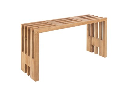 Lavice do předsíně teak, přírodní 90x30x49 cm, Benidorm