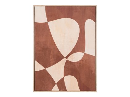 20862 obraz na platne abstrakt hneda bezova 50x70 cm cape town no 1
