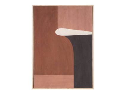 20865 obraz na platne abstrakt hneda bezova 50x70 cm cape town