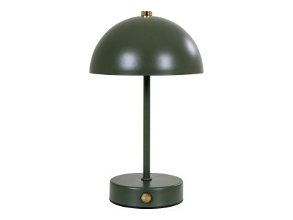 Kovová stolní lampa, dobíjecí, zelená/bílá/černá/šedá, Holt (Barva písková)