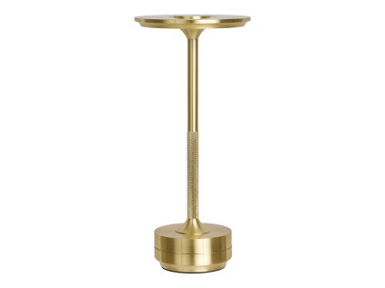 Stolní lampa, kovová, dobíjecí, zlatá/černá/stříbrná, 28,5 cm, Lyneham (Barva černá)