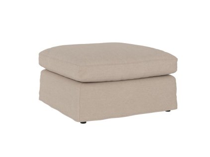 125911 b sb B Peyton foot stool beige fabric Ursula 282 (c3)