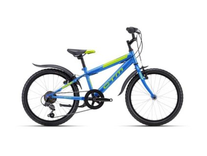 Bicykel CTM Scooby 1.0 matná modrá perleť / zelená 2024