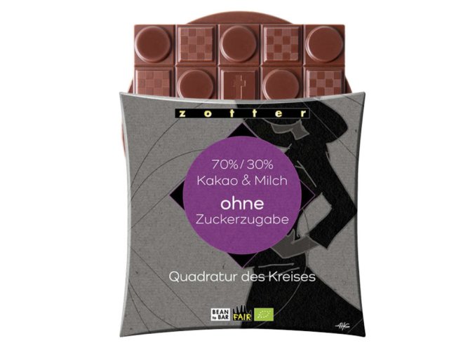 ZOT18603 Quadratur mlecna bez cukru 70 30