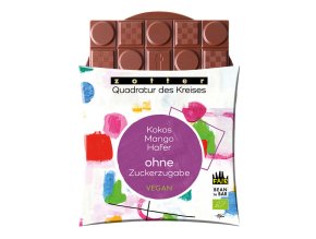 vegan čokoláda ovesné mléko, kokos, mango