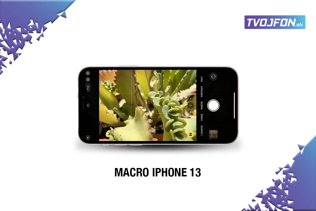 Nový režim Macro iPhone 13 Pro + návod