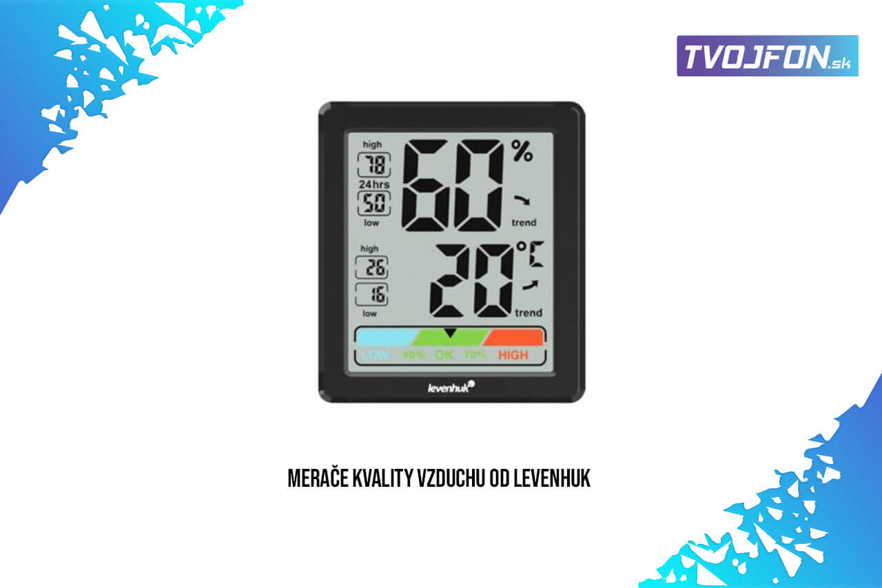 Merače kvality vzduchu (co2) od Levenhuk Wezzer Air