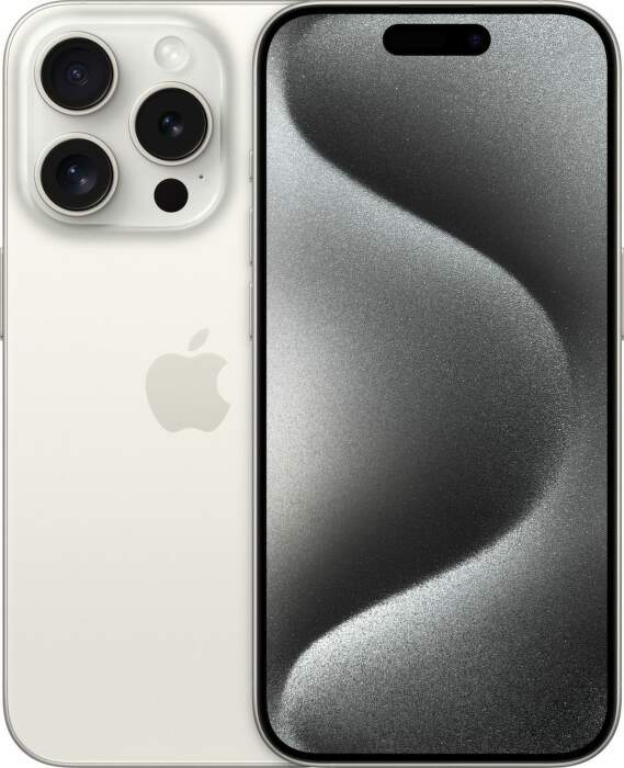 Apple iPhone 15 PRO titánovo biely