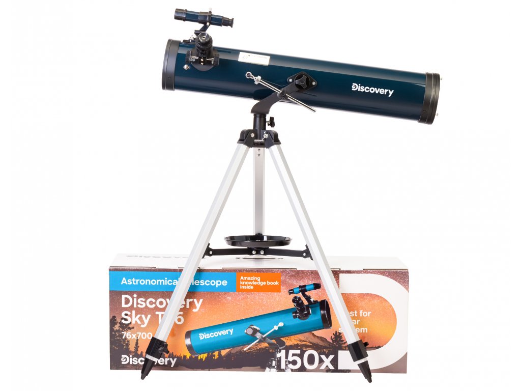 Hvezdársky ďalekohľad/teleskop Discovery Sky T76 s knižkou