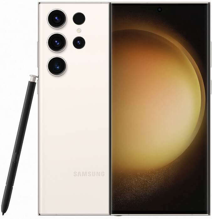 Samsung Galaxy S23 Ultra krémový