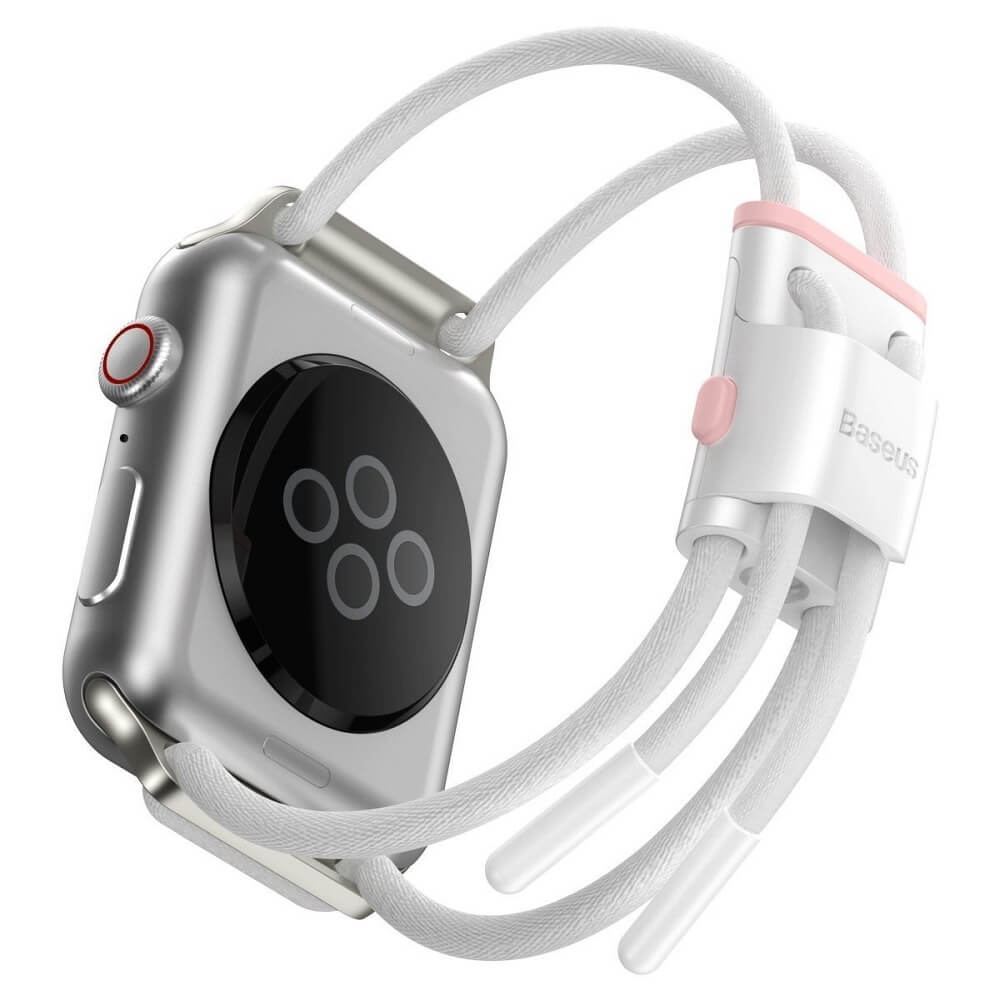 Remienok Apple Watch - bielo-rúžový