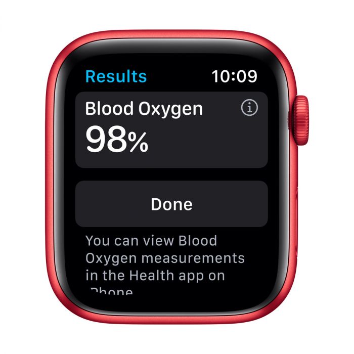 Apple Watch 6 GPS 44mm | Červené - Red - Meranie okysličenia krvi