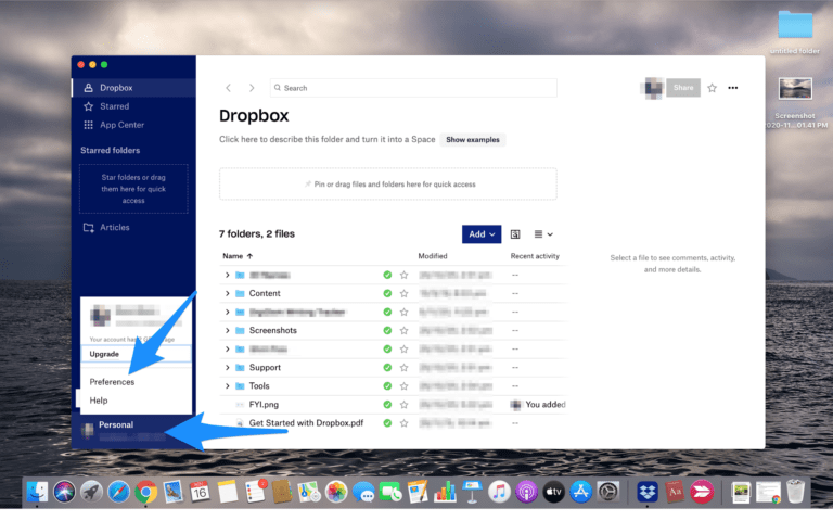 Dropbox zaloha 1