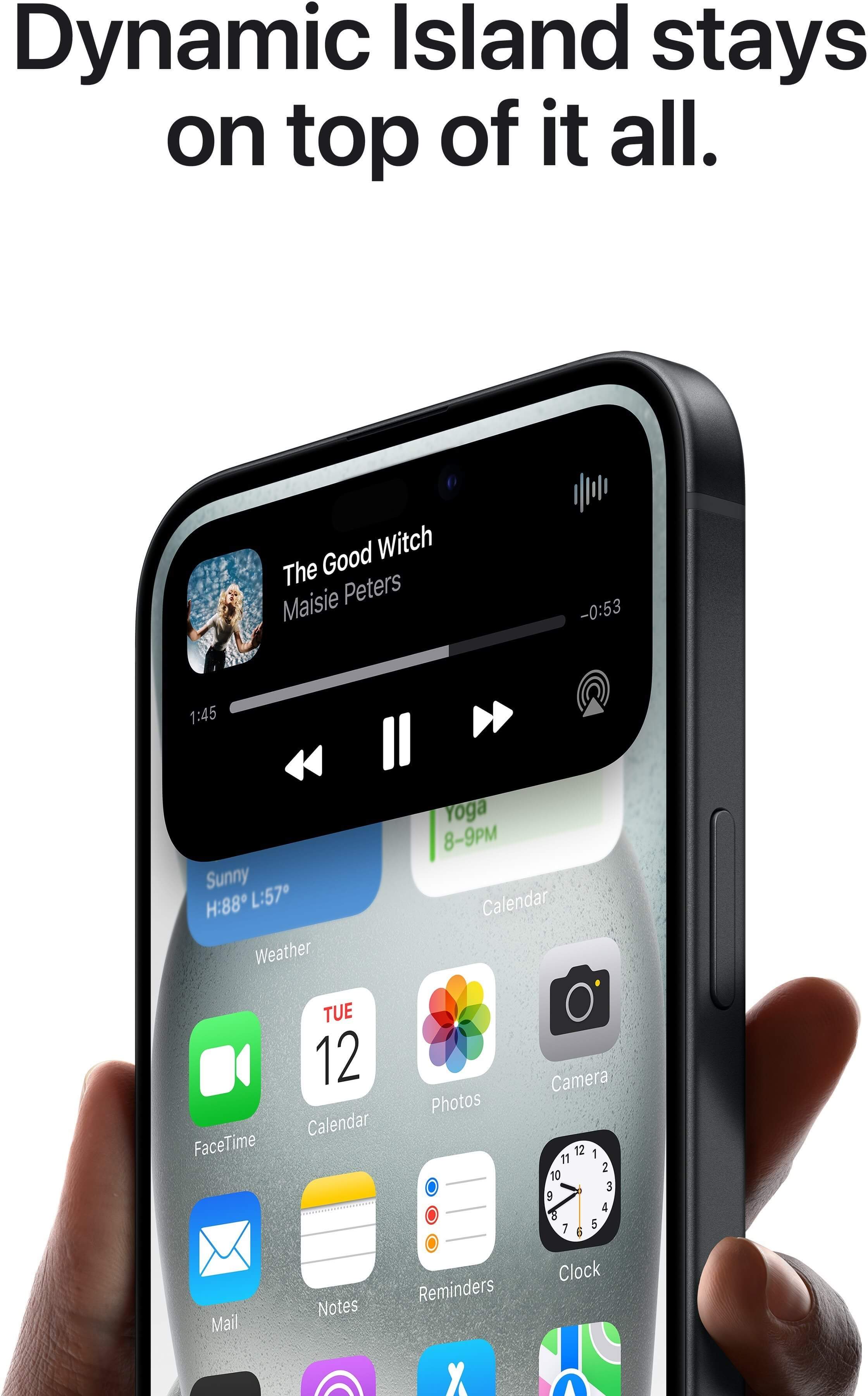 Smartfón Apple iPhone 15 128GB Čierny Dynamic Island